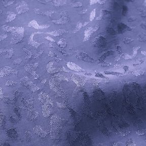 Leopard print viscose fabric – blue lilac, 
