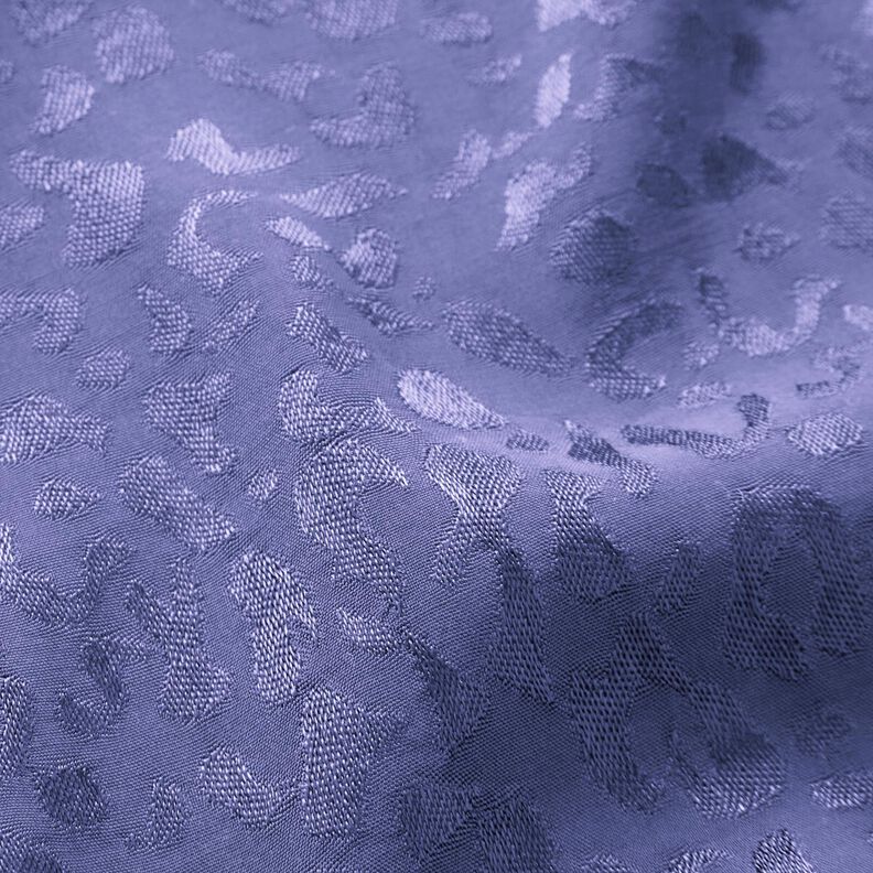 Leopard print viscose fabric – blue lilac,  image number 3