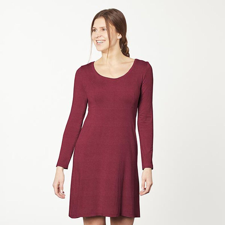 Bamboo Viscose Jersey Plain – burgundy,  image number 7