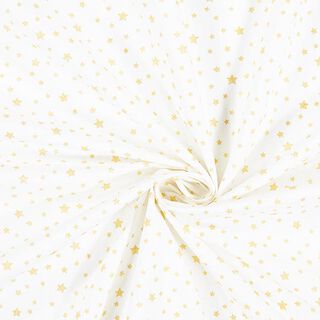 Cotton Cretonne Small Glitter Stars – gold, 