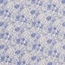 Double Gauze/Muslin blue flowers – white/brilliant blue,  thumbnail number 1