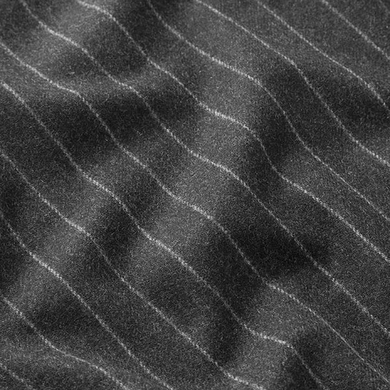 Wide Pinstripe Wool – granite,  image number 2