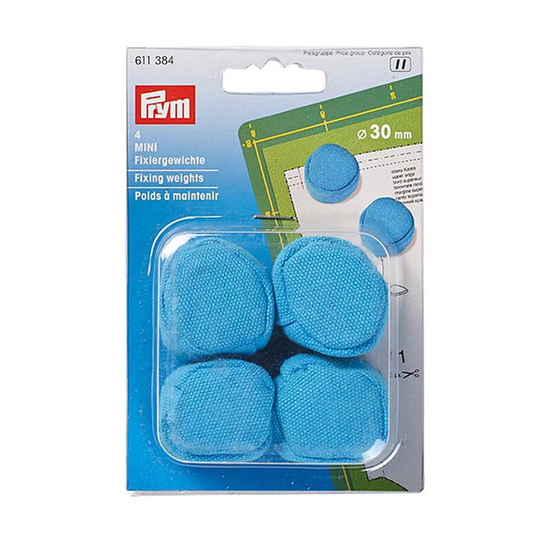 MINI Pattern Weights, blue [ 4 pieces ] | Prym,  image number 1
