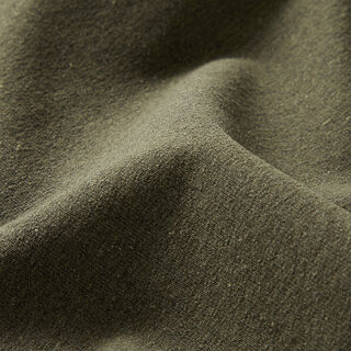Recycled Cotton Blend French Terry Summer Sweatshirt Fabric – olive, 