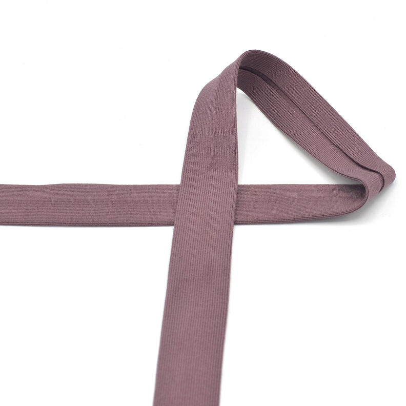 Bias binding Cotton Jersey [20 mm] – aubergine,  image number 2