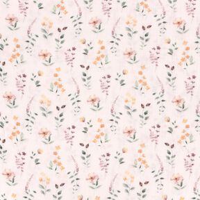 Double Gauze/Muslin wild meadow Digital Print – white, 