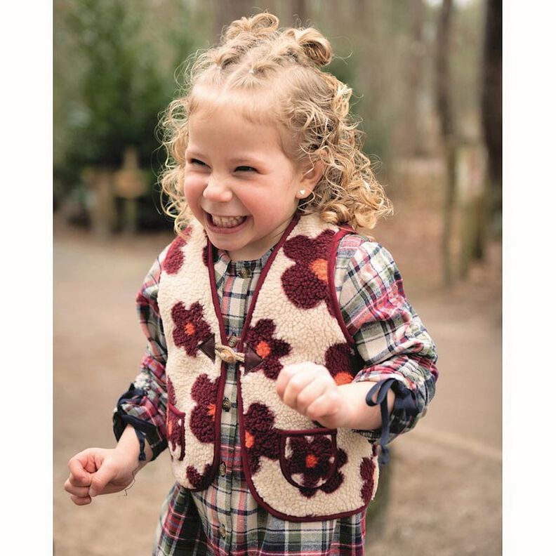 Teddy Fur Flowers | Poppy Fabrics &ndash; dune/light beige,  image number 6