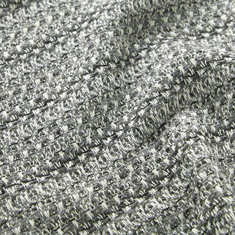 Mottled Lurex Pure New Wool Blend – antique silver,  image number 2