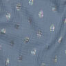 Double Gauze/Muslin dots Foil Print | by Poppy – blue grey,  thumbnail number 2