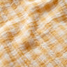 Double Gauze/Muslin Yarn dyed gingham – antique gold/white | Remnant 110cm,  thumbnail number 3