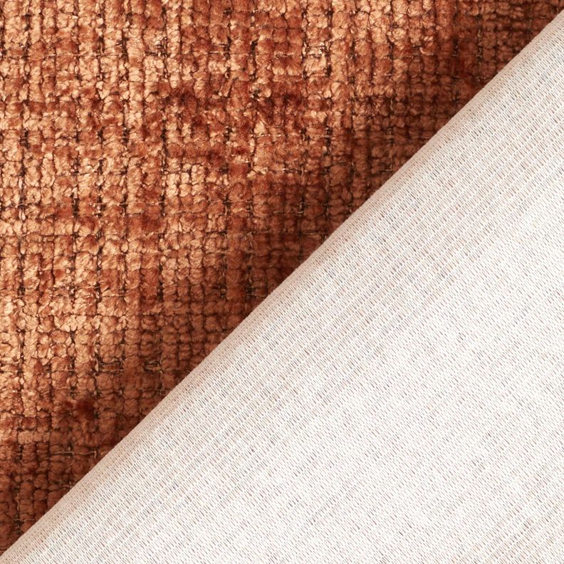 Upholstery Fabric Chenille Plain – bronze,  image number 3