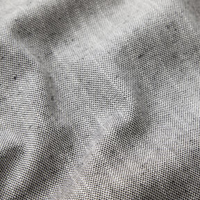Decor Fabric Half Panama Subtle Texture – black/light beige, 