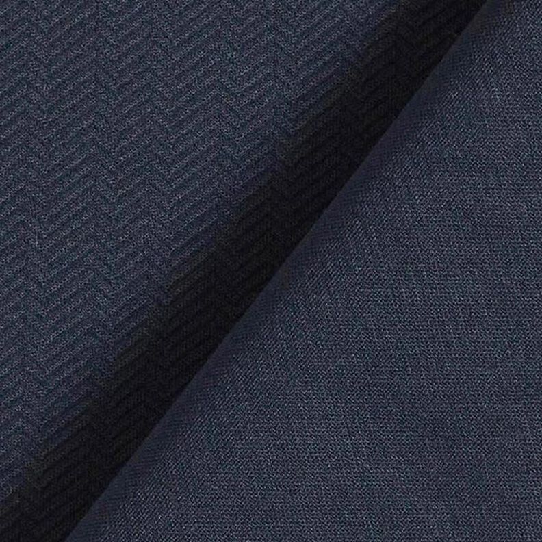 Herringbone Textured Stretch Fabric – midnight blue,  image number 4