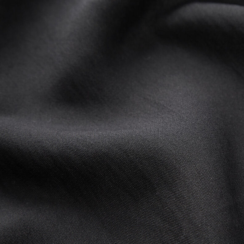 Plain-coloured plain weave viscose blend – black,  image number 2