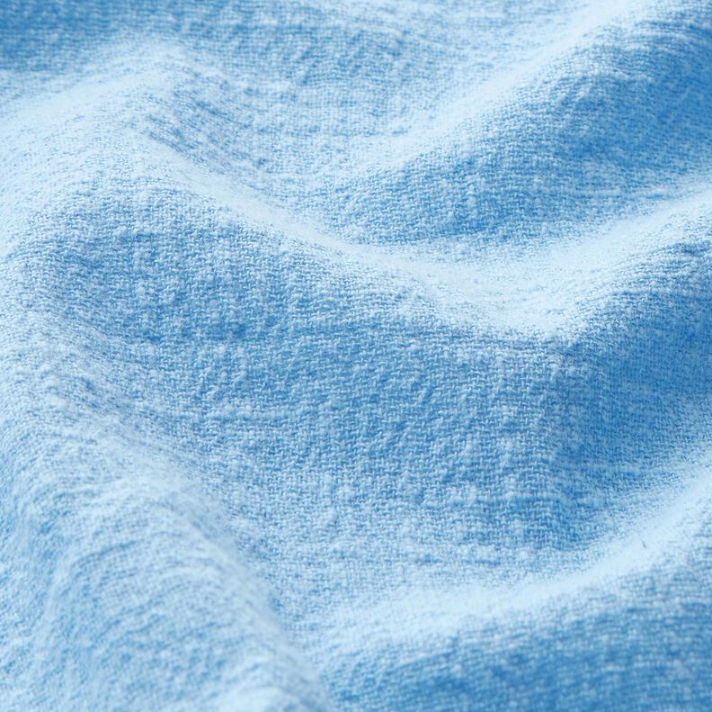 Linen look cotton fabric – light blue,  image number 2