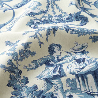 Decor Fabric Canvas romantic couple 280 cm – blue, 