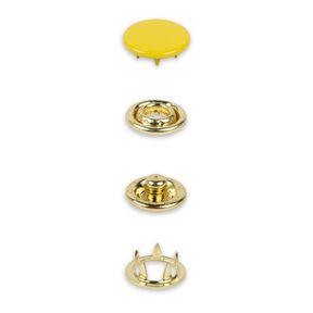 Jersey snap fasteners [12 mm] | Prym – yellow, 
