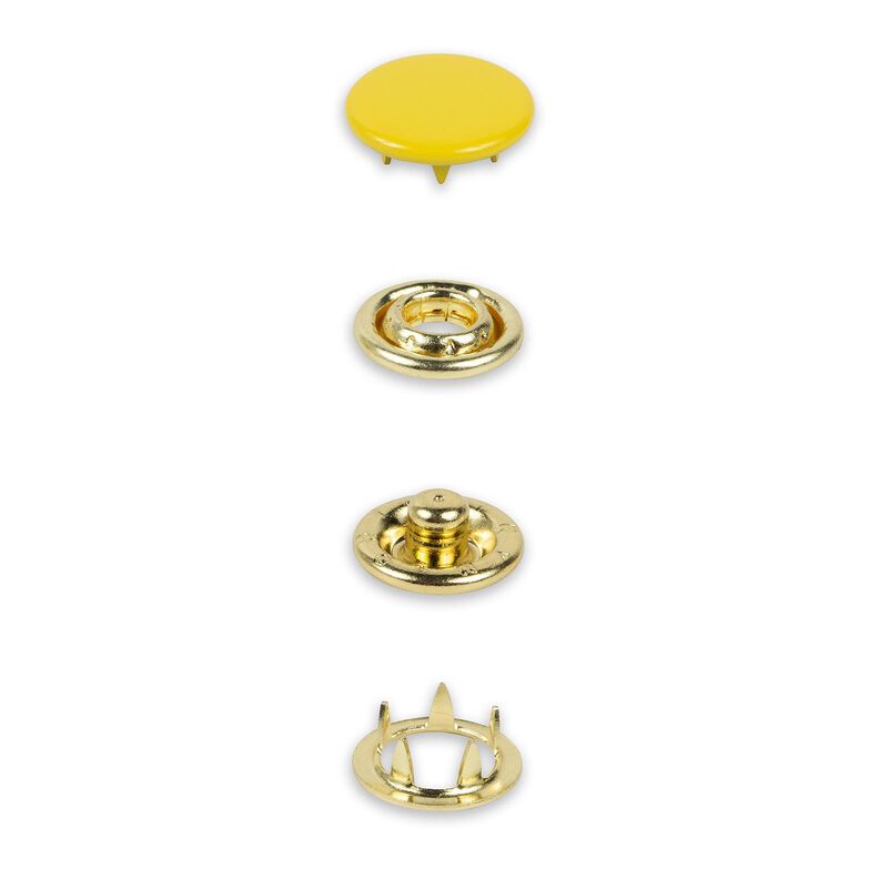 Jersey snap fasteners [12 mm] | Prym – yellow,  image number 2