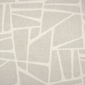 Curtain Fabric Linen Blend Shapes  – light taupe/natural, 