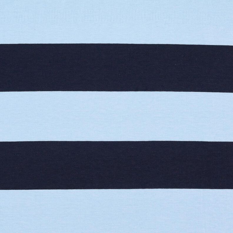 Cotton Jersey block stripes – light blue/navy blue,  image number 1