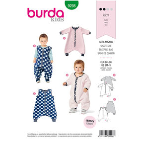 Sleeping Bag, Burda 9298 | 68 - 98, 