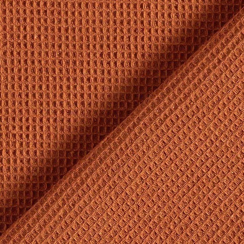 Waffle piqué Mini – terracotta,  image number 3