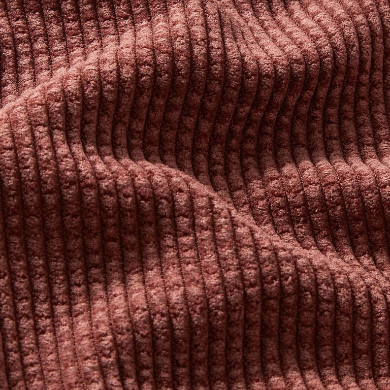 Chunky Corduroy Bubble Plain – dark dusky pink,  image number 2