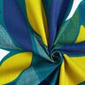 Decorative Panama fabric Colourful leaves – petrol,  thumbnail number 3