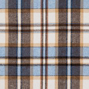 Coat flannel check | Katia Fabrics – royal blue/black brown, 