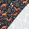Brushed Sweatshirt Fabric animals in the wood Digital Print | Poppy Fabrics – midnight blue,  thumbnail number 4