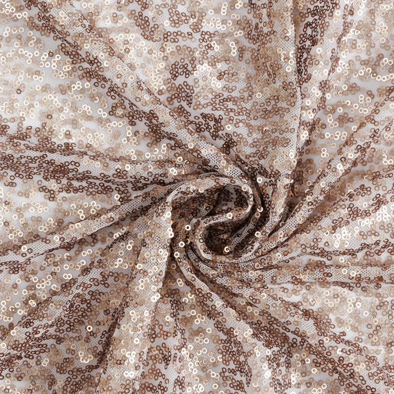 Soft mesh sequins – metallic gold,  image number 3