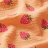 Double Gauze/Muslin Strawberries – apricot,  thumbnail number 2
