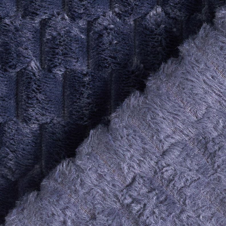 Faux Fur Honeycomb – midnight blue, image number 4