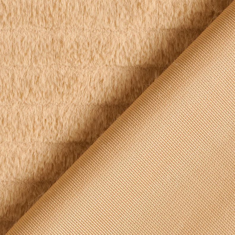 Faux fur wide horizontal stripes – beige, image number 4