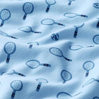 French Terry retro tennis  | PETIT CITRON – light blue, 