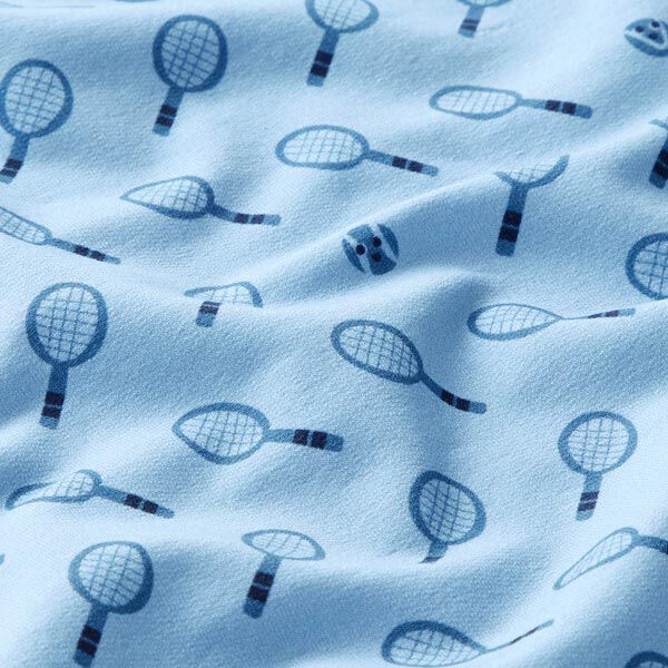 French Terry retro tennis  | PETIT CITRON – light blue,  image number 2