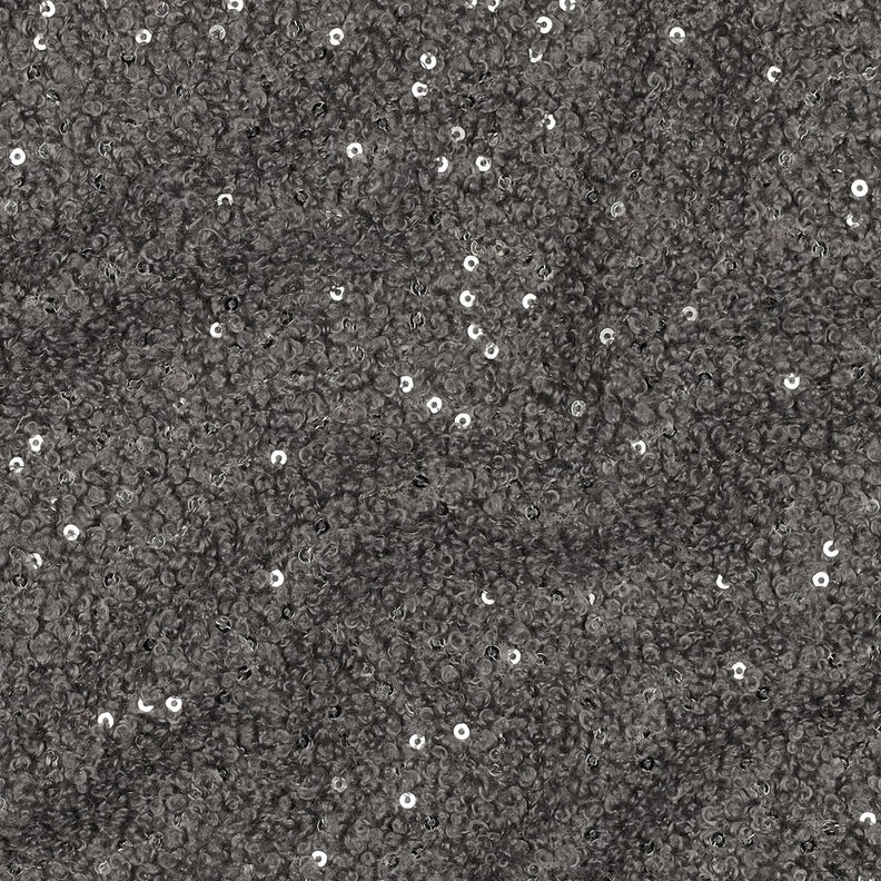 Knit Bouclé Sequins Plain | Poppy Fabrics – grey, image number 3