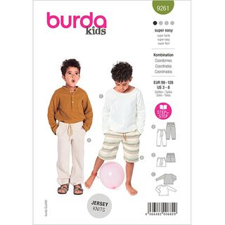 Trousers / Jumper, Burda 9261 | 98 - 128, 
