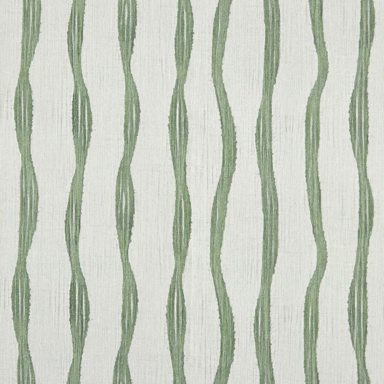 Decor Fabric Half Panama wavy stripes – reed, image number 1