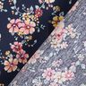Coated Cotton romantic flowers – navy blue,  thumbnail number 5
