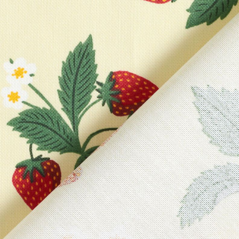 Coated Cotton Strawberries – vanilla yellow,  image number 5