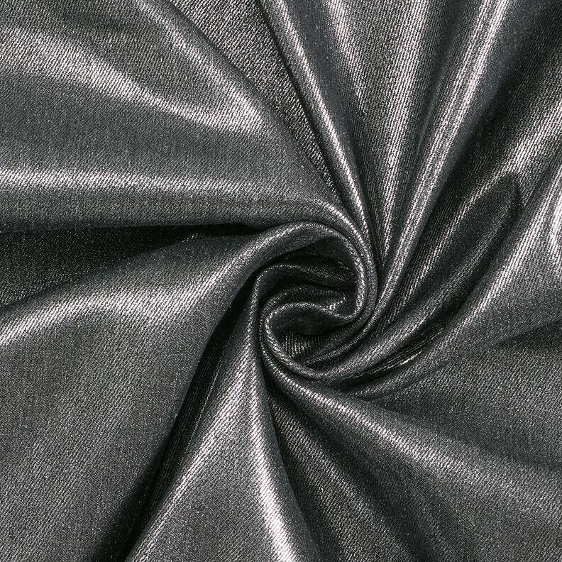 Denim Stretch Metallic – black/metallic silver,  image number 1