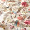 Decor Fabric Canvas abstract dahlias – cream/hollyhock,  thumbnail number 2