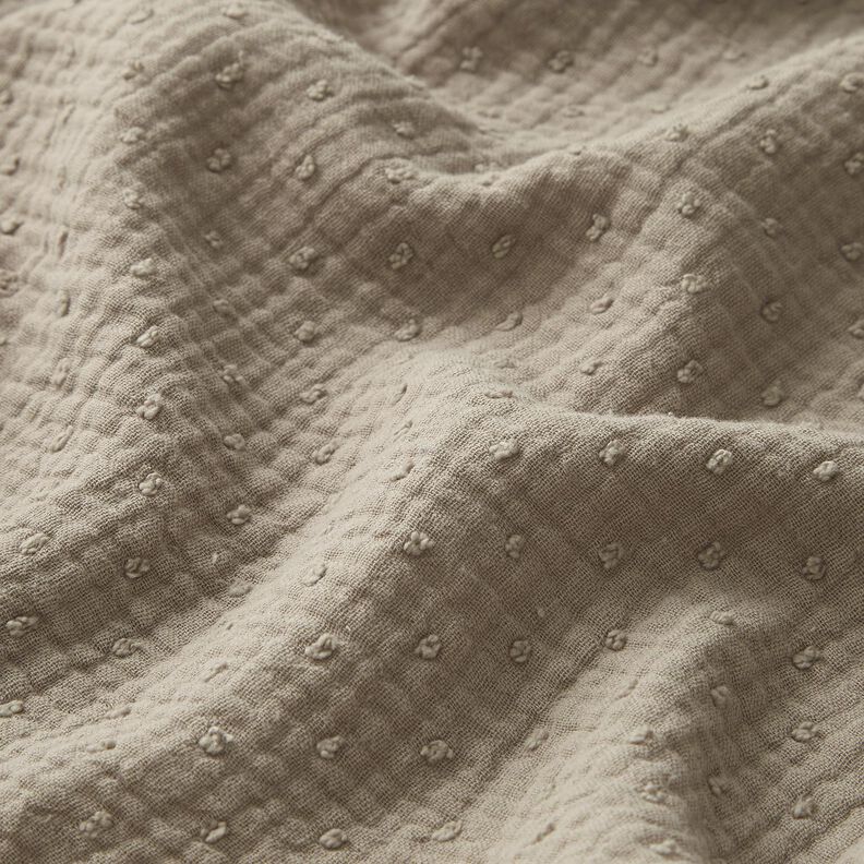 Double Gauze/Muslin dobby – beige,  image number 2