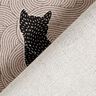 Decor Fabric Half Panama cats – black,  thumbnail number 4
