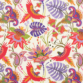 Outdoor Fabric Canvas Flora and Fauna – red, 