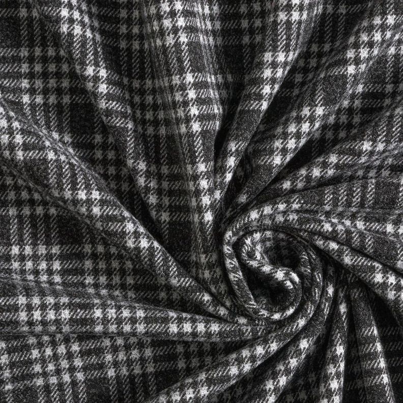 Coating knit stretch check – light grey/black,  image number 3