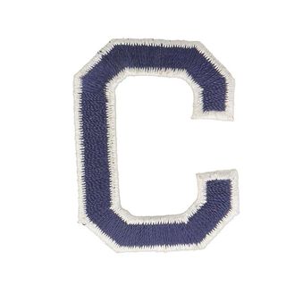 Letter C appliqué [ Height: 4,6 cm ] – navy blue, 