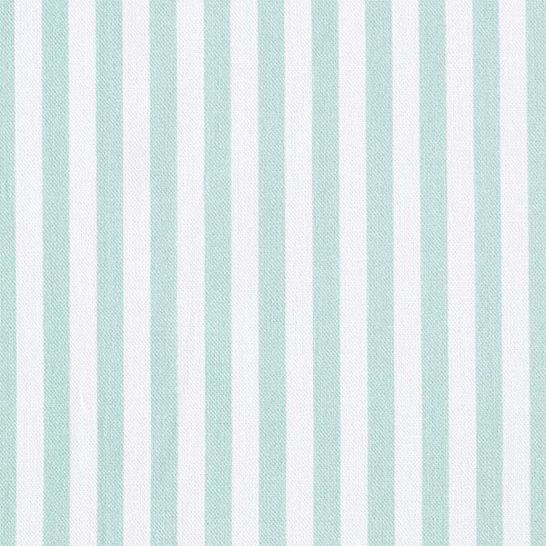 Decor Fabric Half Panama Vertical stripes – mint/white,  image number 1