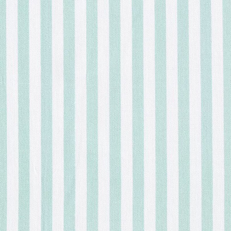 Decor Fabric Half Panama Vertical stripes – mint/white,  image number 1